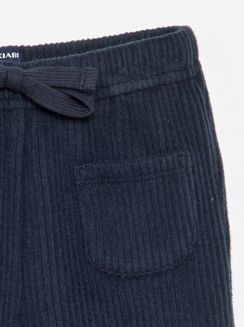 Pantalon de jogging en maille côtelée - Kiabi