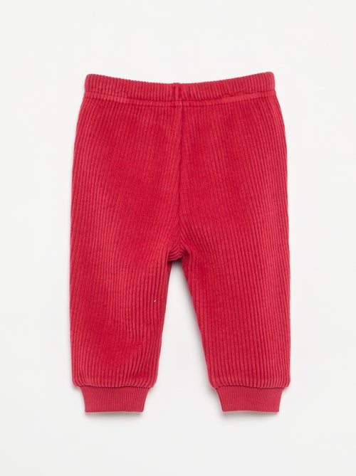 Pantalon de jogging en maille côtelée - Kiabi Pantalon de jogging en maille côtelée - Kiabi
