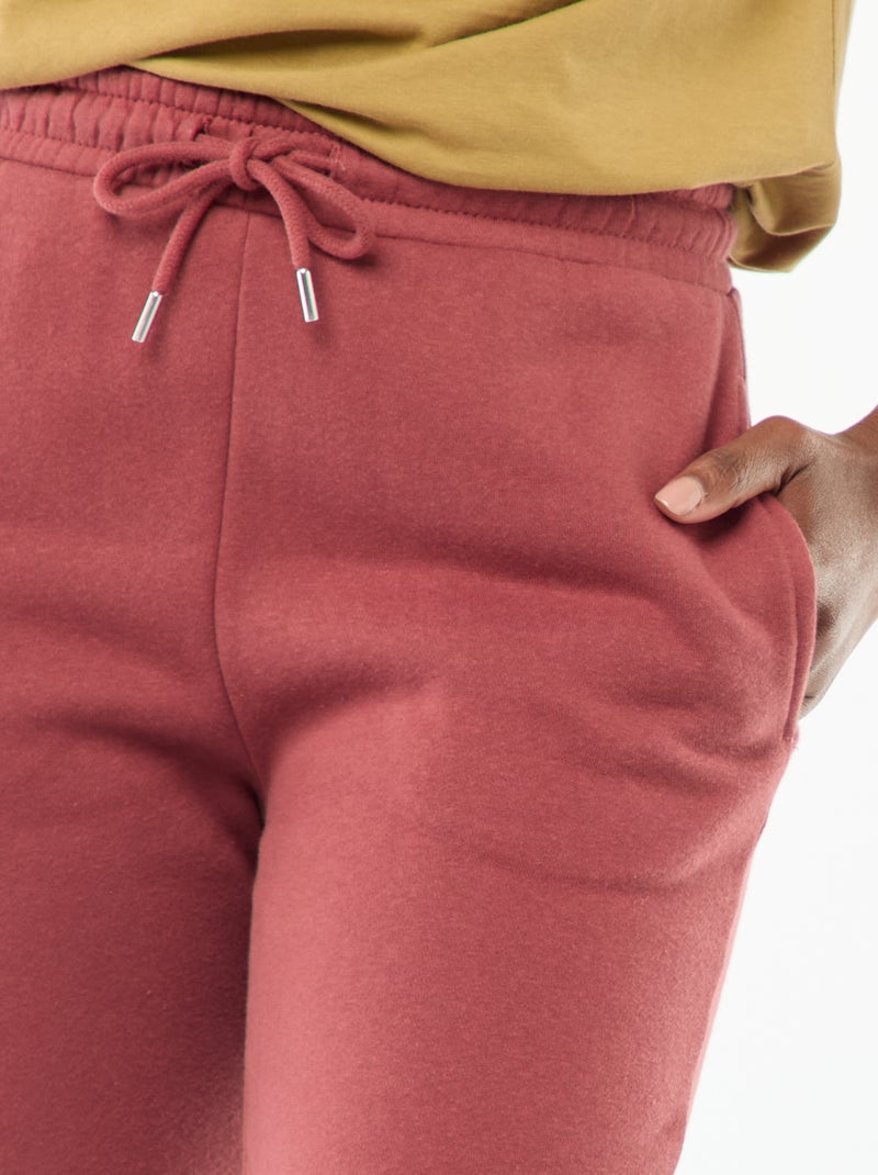 Pantalon de jogging en maille femme Rouge - Kiabi