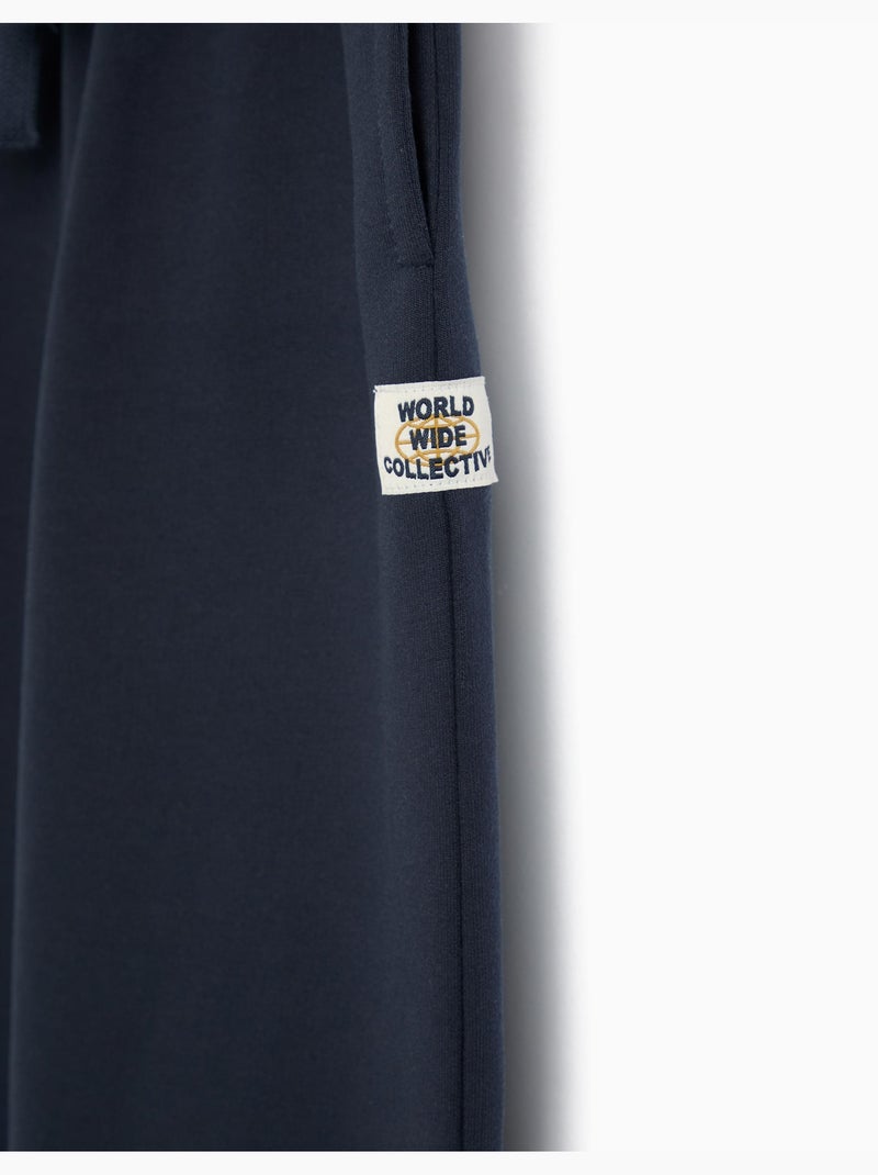 Pantalon de jogging en moelleux, mo fashion Bleu - Kiabi