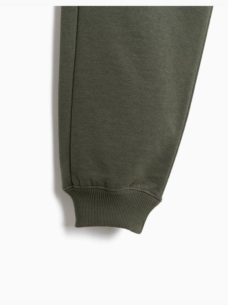 Pantalon de jogging en moelleux, mo fashion Vert - Kiabi