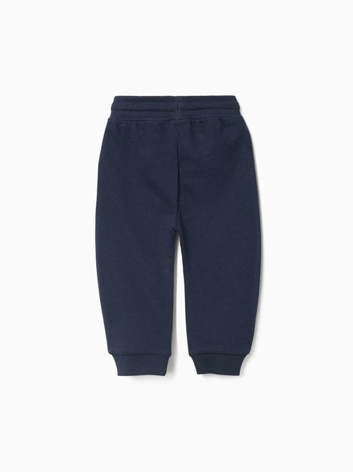 Pantalon de jogging en molleton avec cordon de serrage et imprimé - Kiabi