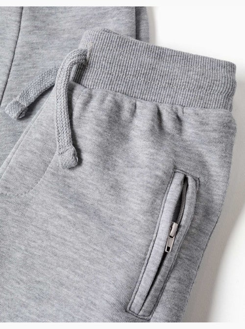Pantalon de jogging en molleton avec cordon de serrage et poches - Kiabi