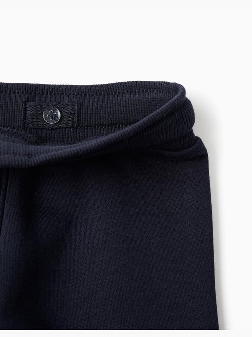 Pantalon de jogging en molleton avec doublure en coton peigné et poches cargo - Kiabi