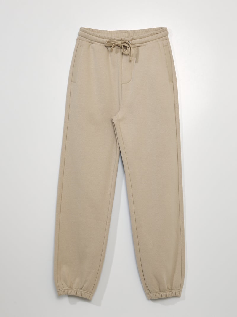 Pantalon de jogging en molleton Beige - Kiabi