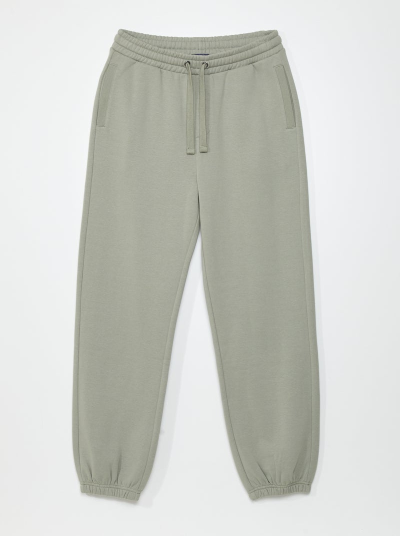 Pantalon de jogging en molleton gris - Kiabi