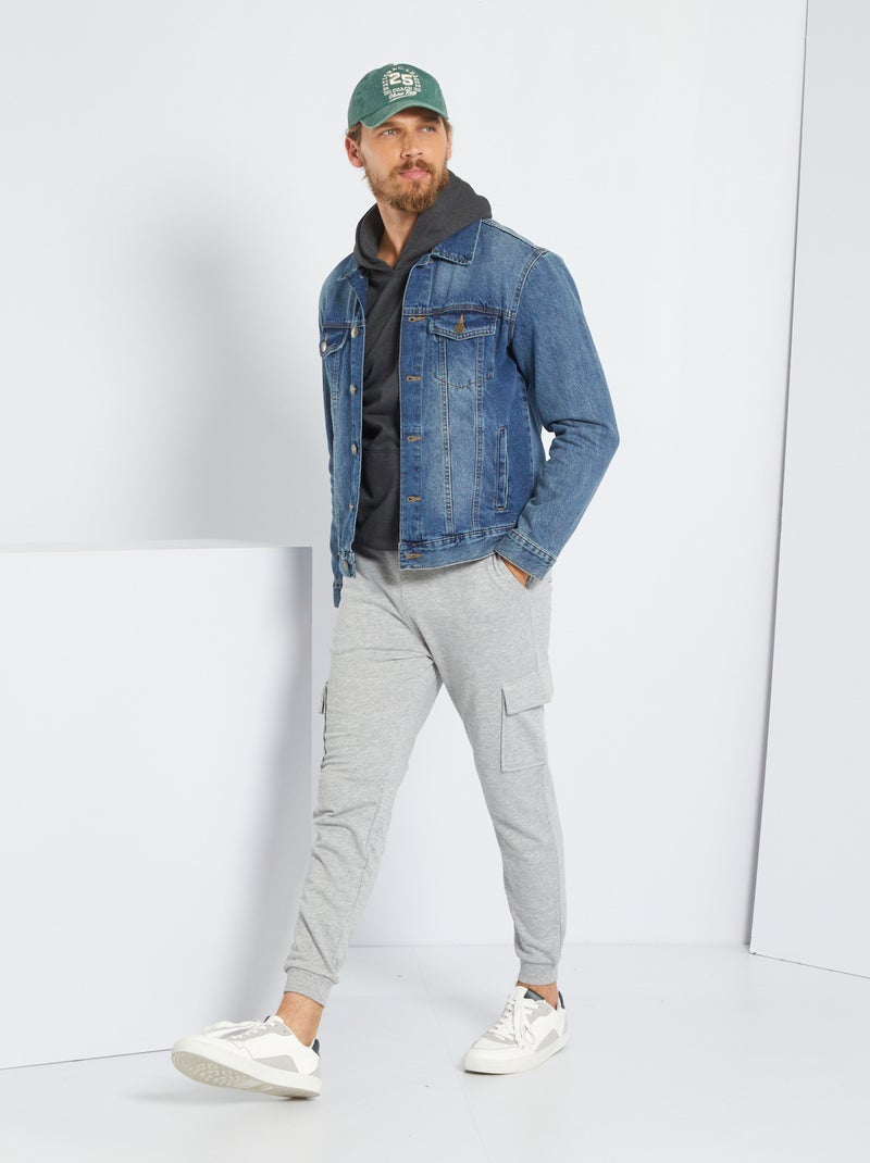 Pantalon de jogging en molleton Gris - Kiabi