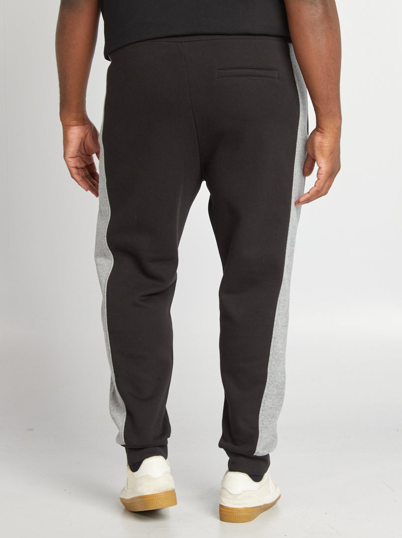 Pantalon de jogging en molleton noir - Kiabi