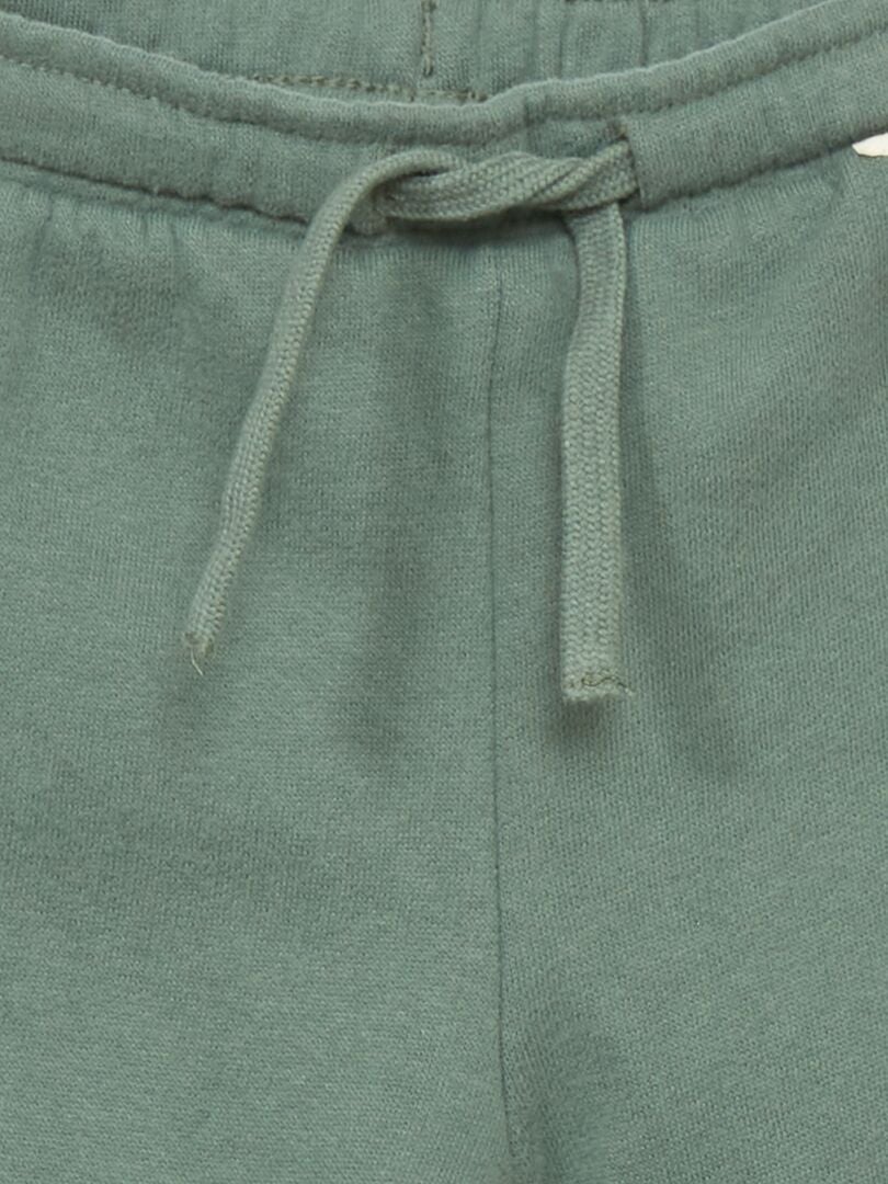 Pantalon de jogging en molleton Vert gris - Kiabi