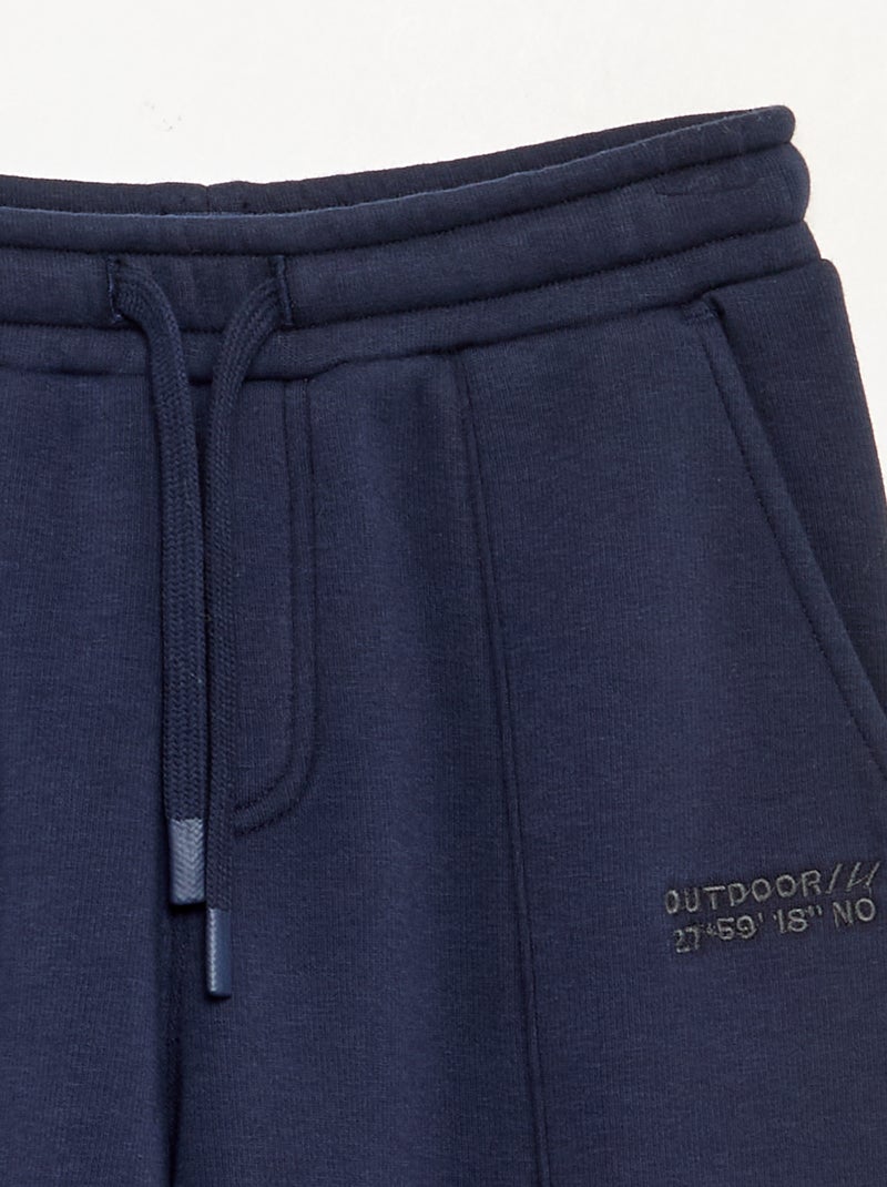 Pantalon de jogging en polaire Bleu - Kiabi