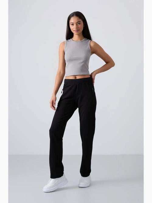 Pantalon de jogging femme à jambe droite tommy - Kiabi Pantalon de jogging femme à jambe droite tommy - Kiabi