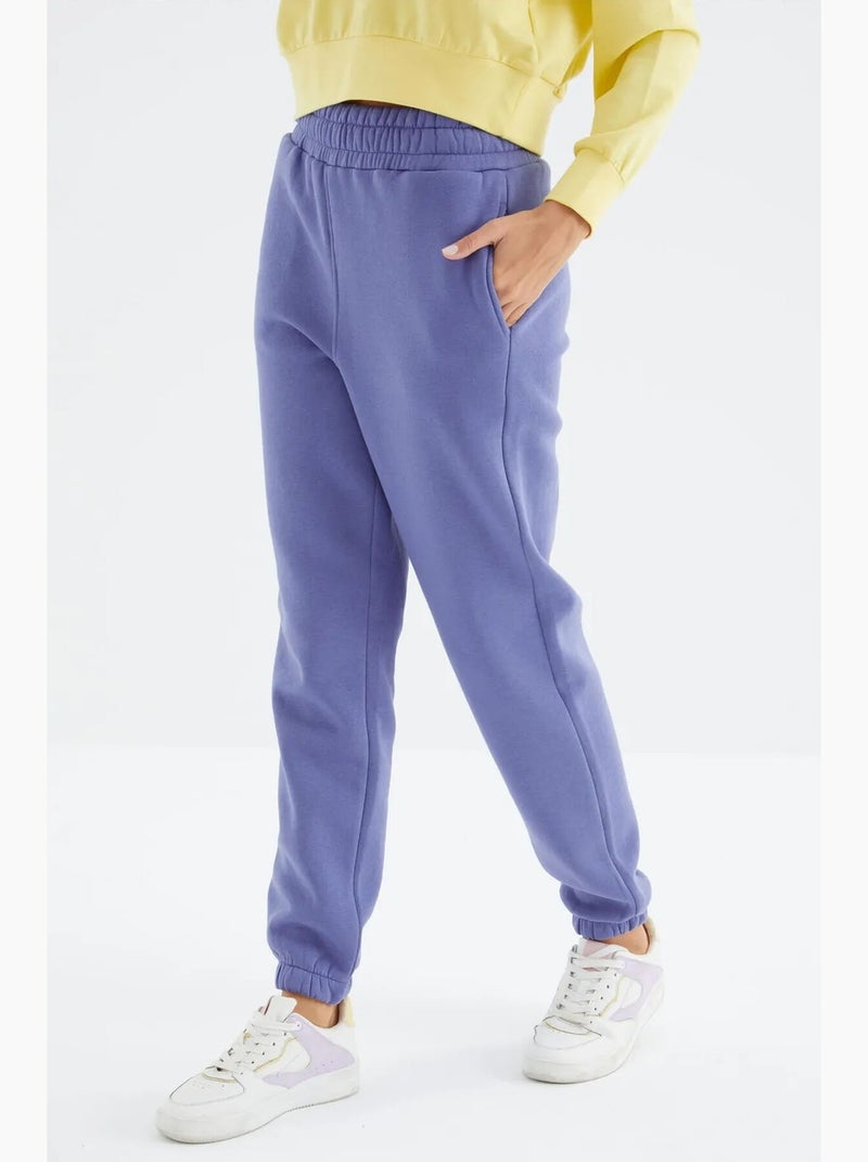 Pantalon de jogging femme à taille haute tommy Bleu - Kiabi
