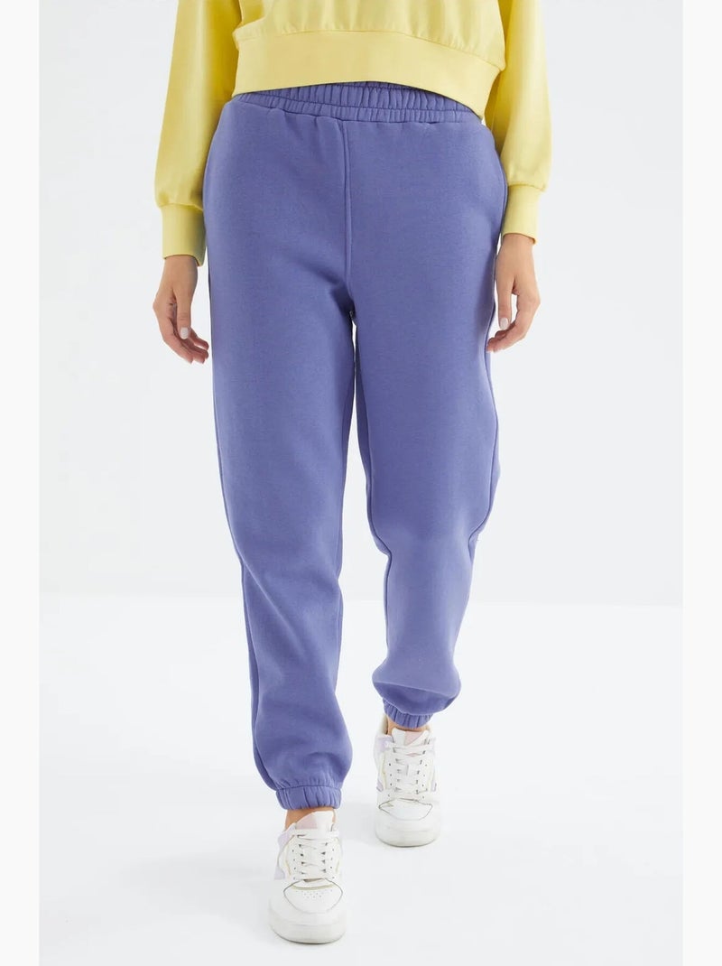 Pantalon de jogging femme à taille haute tommy Bleu - Kiabi
