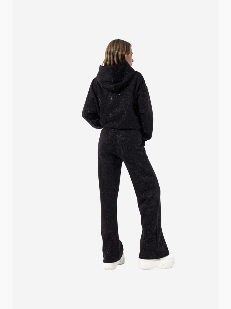 Pantalon de jogging femme en coton et élasthanne busem Noir - Kiabi