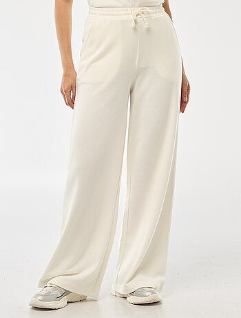 Pantalon de jogging femme en maille lourde à taille élastiquée