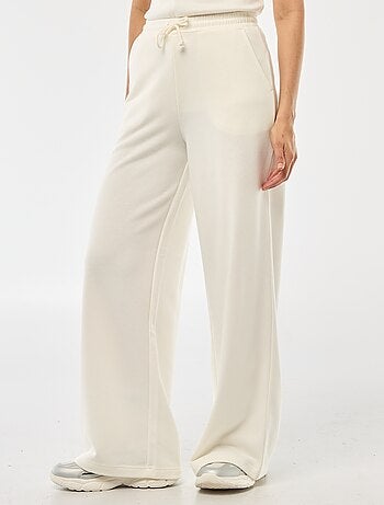 Pantalon de jogging femme en maille lourde à taille élastiquée