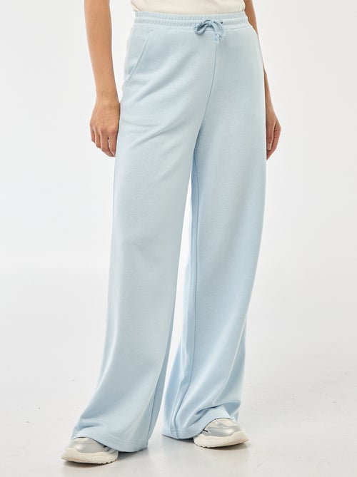 Pantalon de jogging femme en maille lourde à taille élastiquée - Kiabi