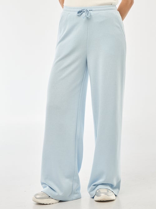Pantalon de jogging femme en maille lourde à taille élastiquée - Kiabi