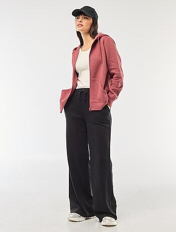 Pantalon de jogging femme en maille lourde à taille élastiquée