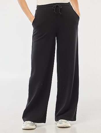 Pantalon de jogging femme en maille lourde à taille élastiquée