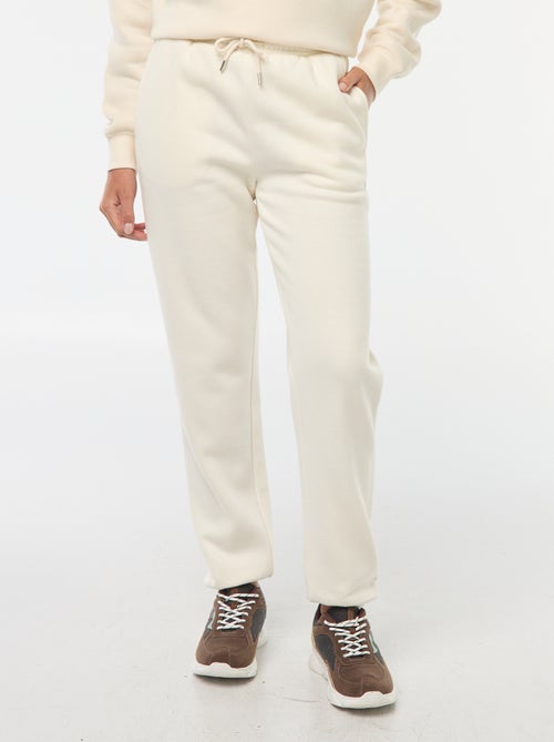 Pantalon de jogging femme en maille lourde - Kiabi