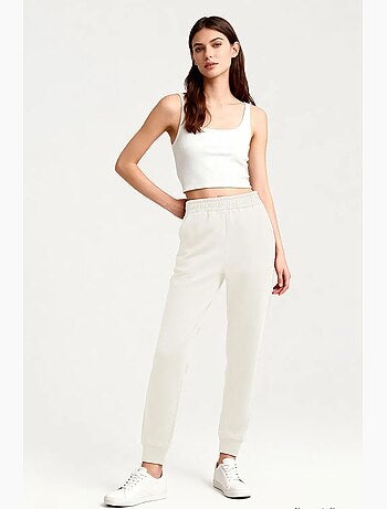 Pantalon de jogging femme en mélange de coton tommy
