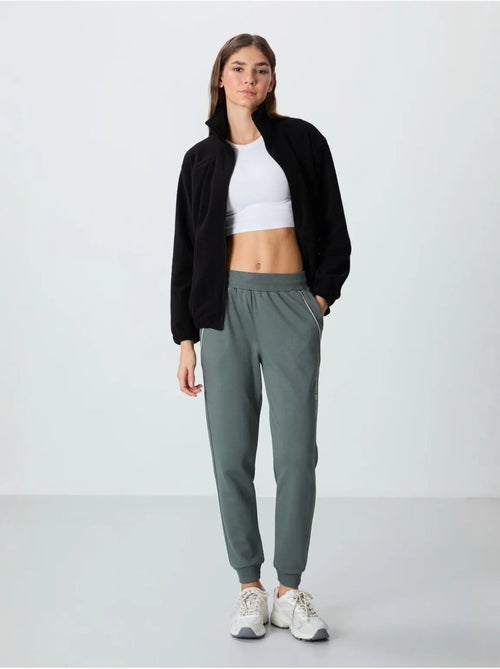 Pantalon de jogging femme en mélange de coton tommy - Kiabi