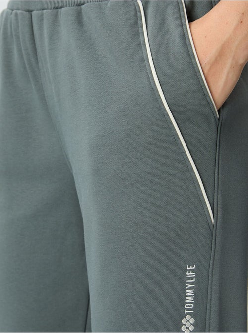 Pantalon de jogging femme en mélange de coton tommy - Kiabi