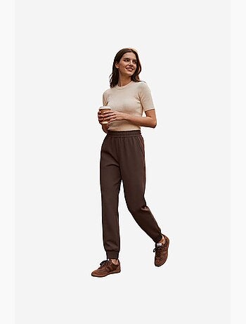 Pantalon de jogging femme en mélange de coton tommy