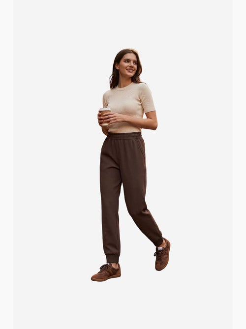 Pantalon de jogging femme en mélange de coton tommy - Kiabi Pantalon de jogging femme en mélange de coton tommy - Kiabi