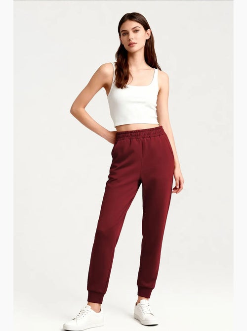 Pantalon de jogging femme en mélange de coton tommy - Kiabi Pantalon de jogging femme en mélange de coton tommy - Kiabi