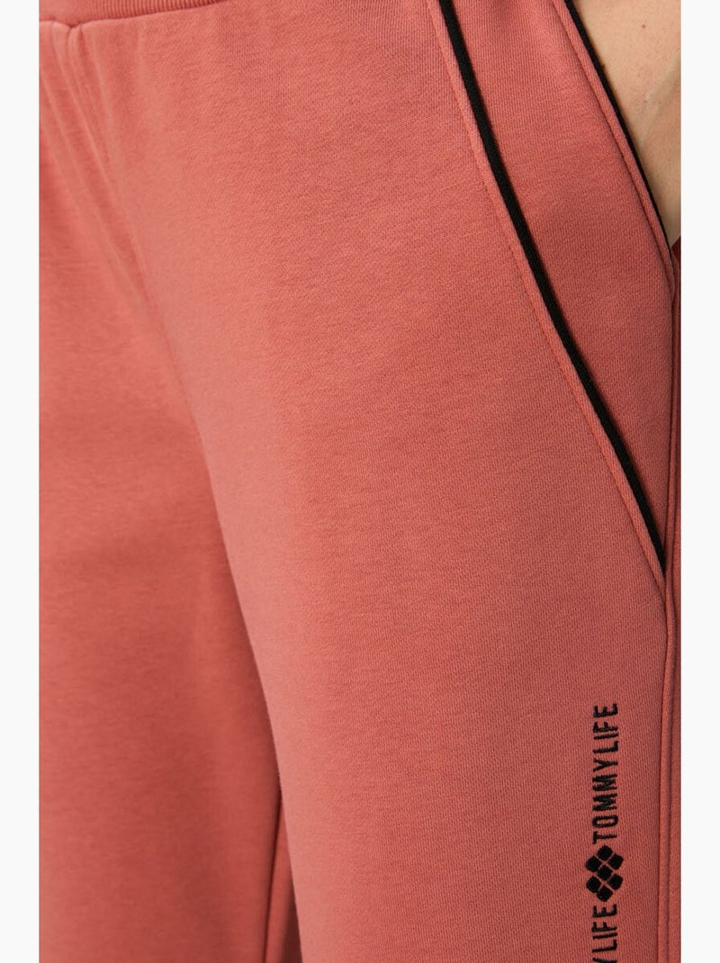 Pantalon de jogging femme en mélange de coton tommy Terracotta - Kiabi