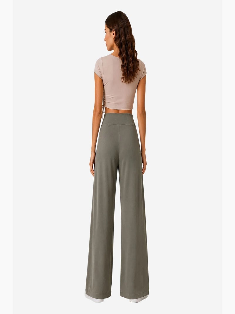 Pantalon de jogging femme en mélange de viscose tommy Kaki - Kiabi