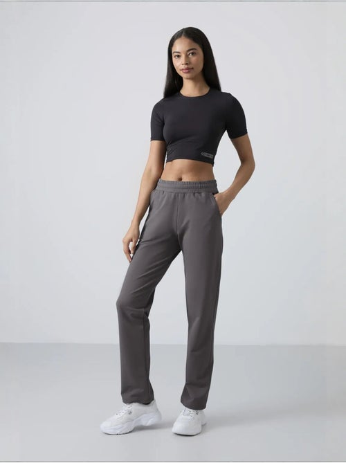 Pantalon de jogging femme en molleton, jambe droite tommy - Kiabi
