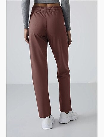 Pantalon de jogging femme en molleton, jambe droite tommy