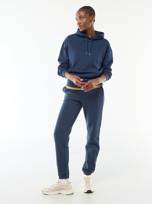 Pantalon de jogging femme uni en maille lourde - Kiabi