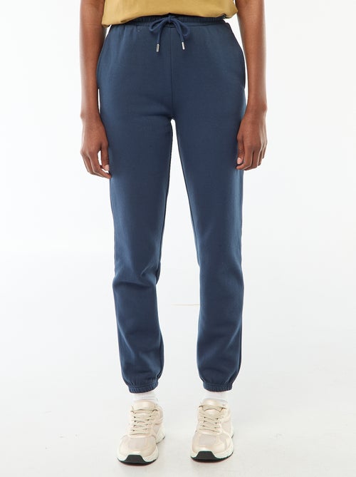 Pantalon de jogging femme uni en maille lourde - Kiabi