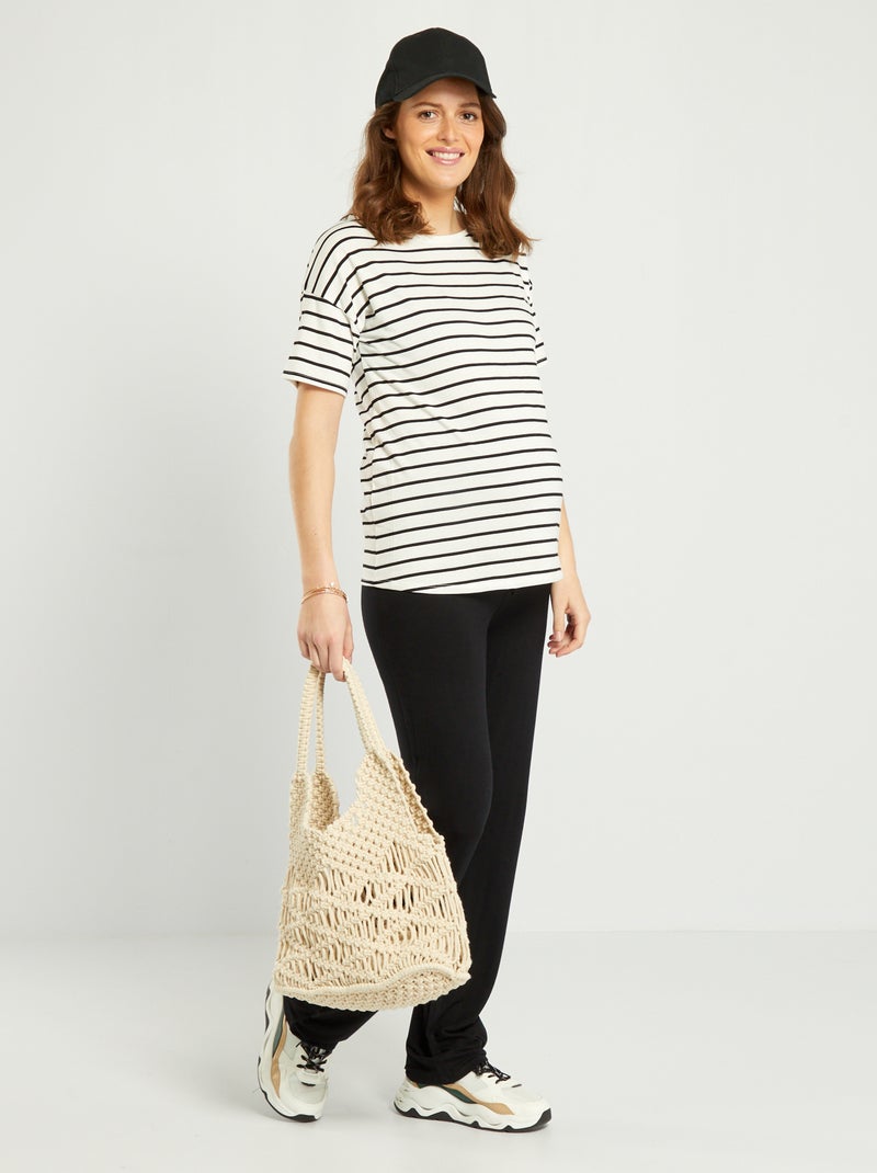 Pantalon de jogging grossesse Noir - Kiabi