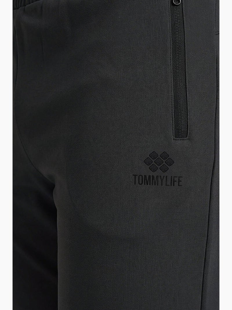 Pantalon de jogging homme à jambe droite tommy Gris foncé - Kiabi