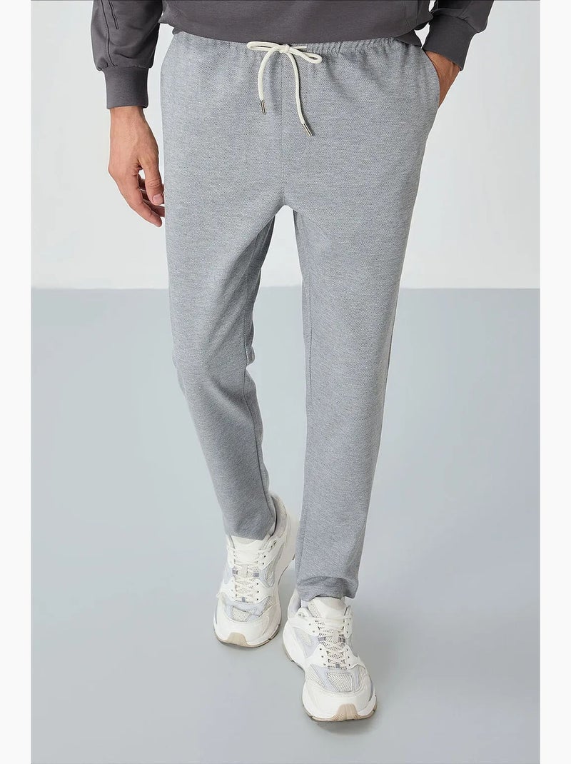 Pantalon de jogging homme à taille élastique tommy Gris clair - Kiabi