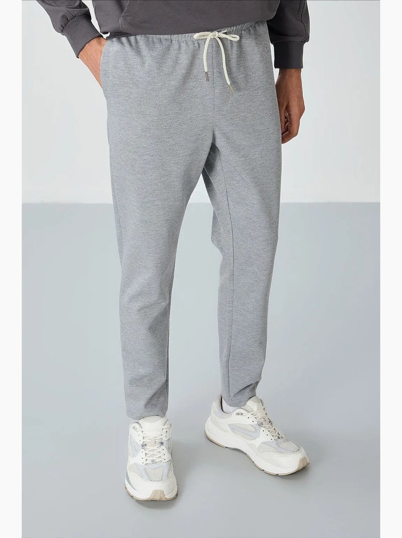 Pantalon de jogging homme à taille élastique tommy Gris clair - Kiabi