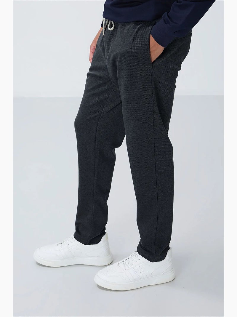 Pantalon de jogging homme à taille élastique tommy Gris foncé - Kiabi