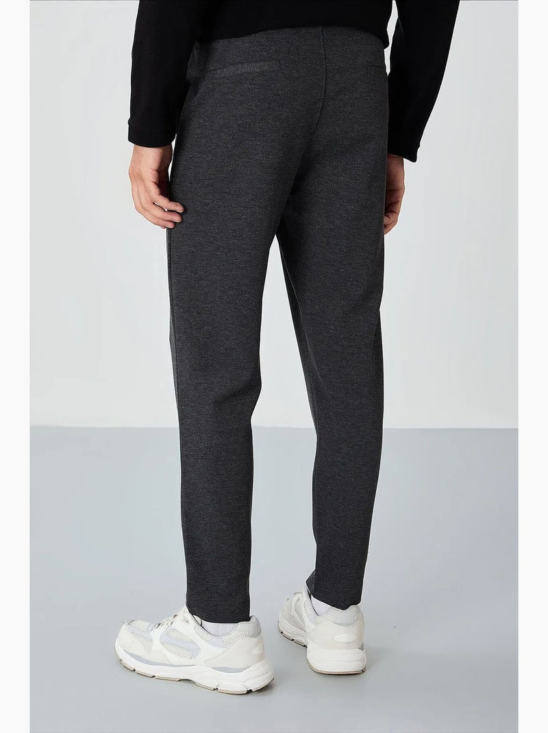 Pantalon de jogging homme à taille élastique tommy Gris Noir - Kiabi