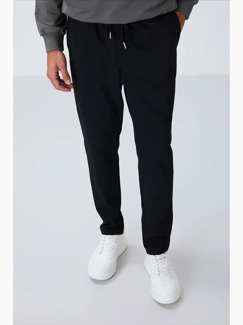 Pantalon de jogging homme à taille élastique tommy Noir - Kiabi