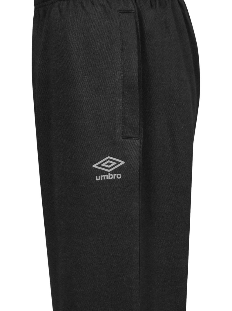Pantalon de jogging homme avec poche et flocage en relief 7718040 umbro Noir - Kiabi