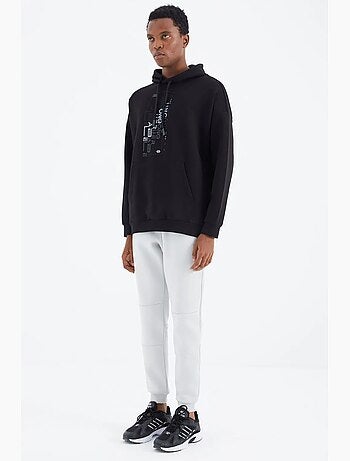 Pantalon de jogging homme coupe décontractée en molleton tommy