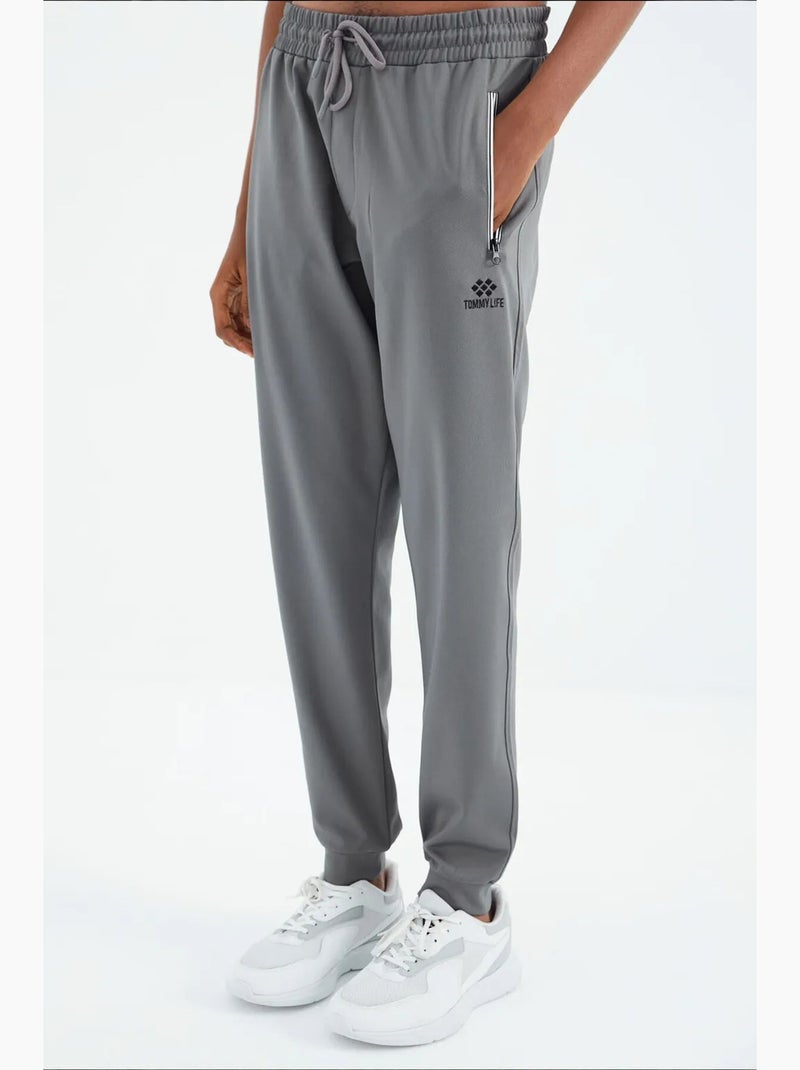 Pantalon de jogging homme coupe décontractée tommy Gris - Kiabi