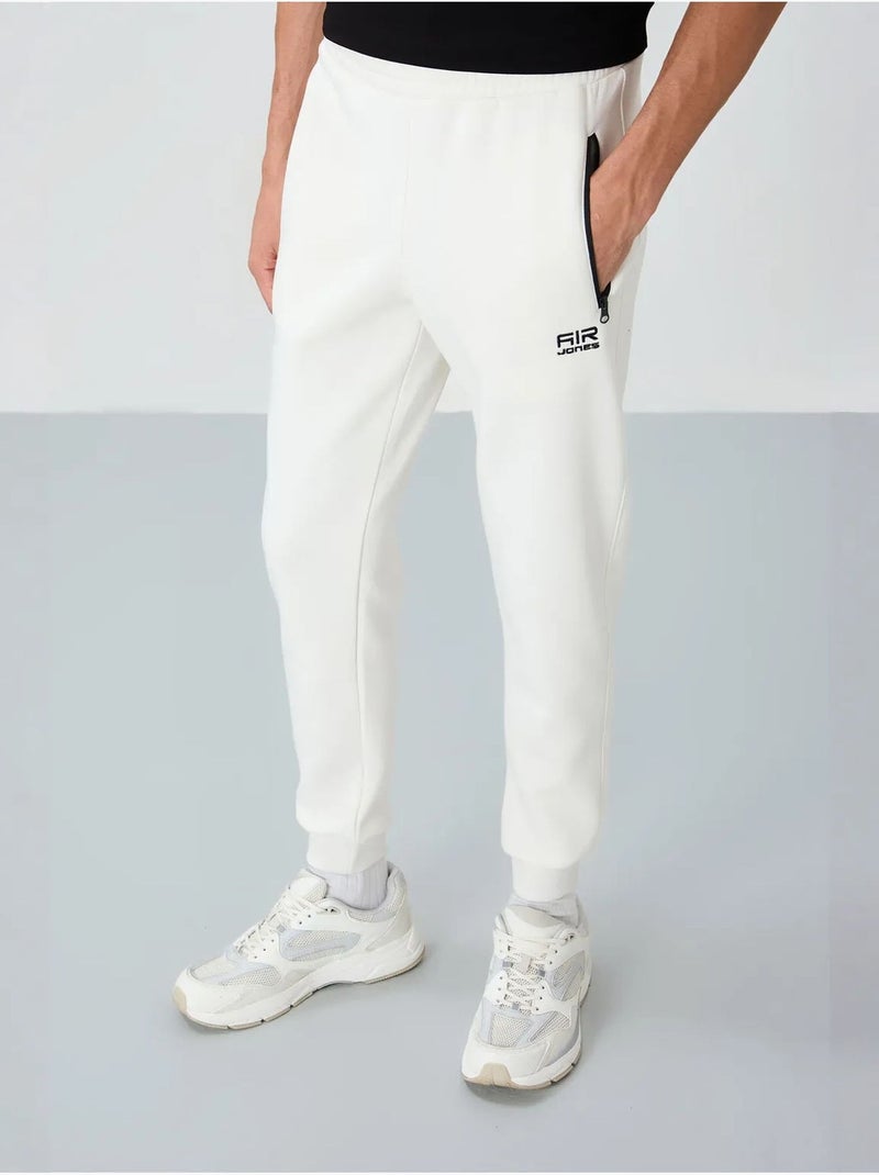 Pantalon de jogging homme coupe jogger tommy Blanc cassé - Kiabi