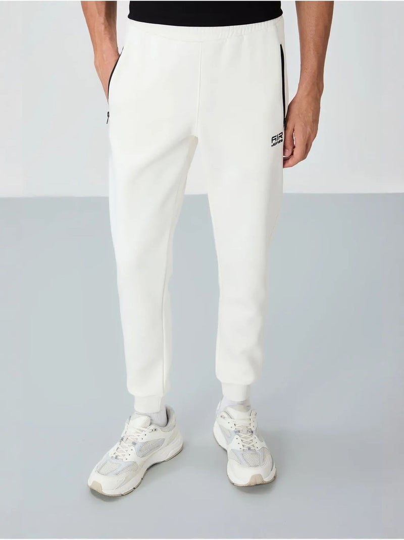 Pantalon de jogging homme coupe jogger tommy Blanc cassé - Kiabi