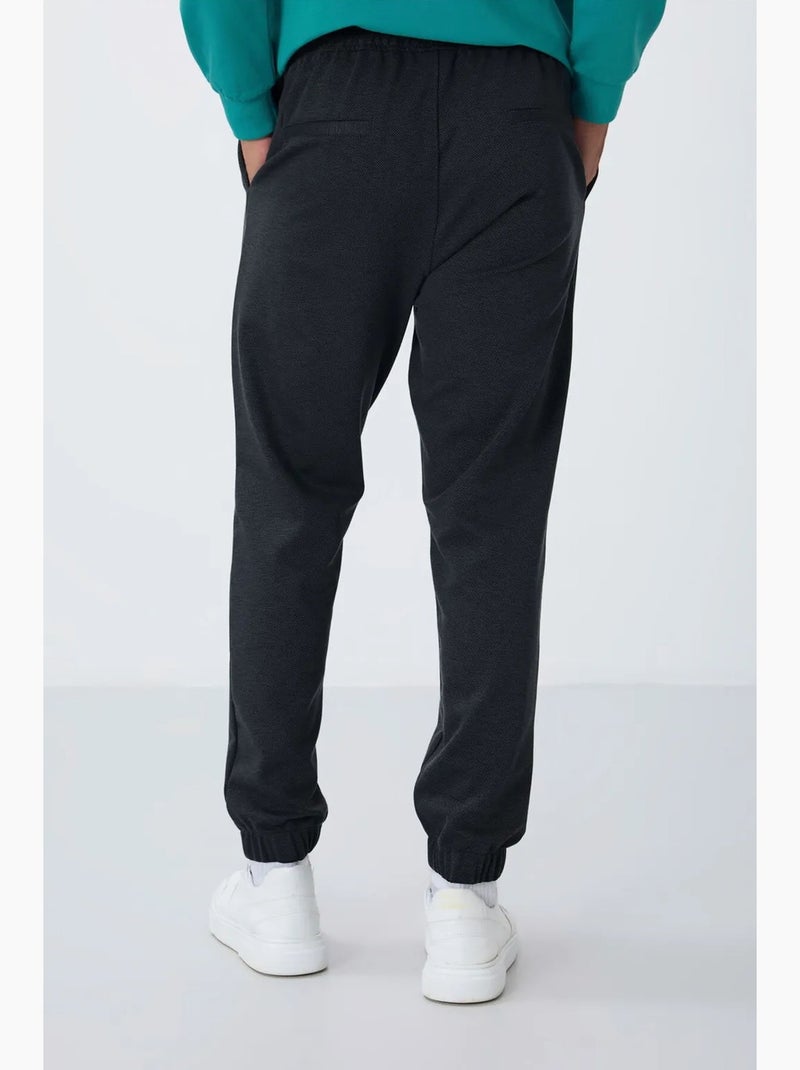 Pantalon de jogging homme coupe regular en molleton tommy Gris - Kiabi